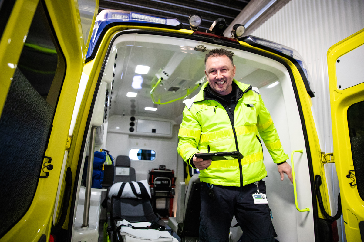 Jørgen K Nielsen fra Ambulance Syd